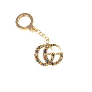 Upcycled Stamped Gucci Colorful GG Keychain